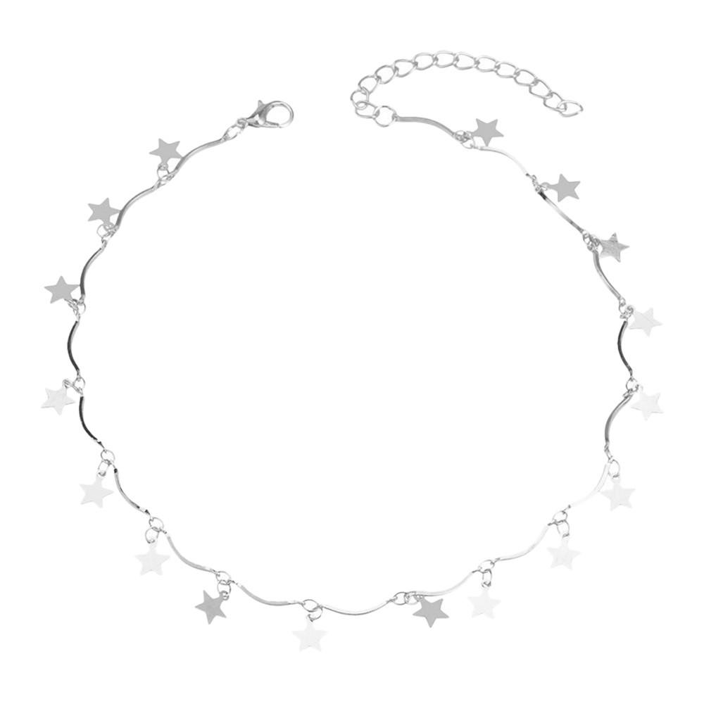 Choker Boho Gold Color Chain Star Maxi Choker Necklace For Women Tassel Necklaces срібний
Choker Boho Gold Color Chain Star Maxi Choker Necklace For Women Tassel Necklaces срібний