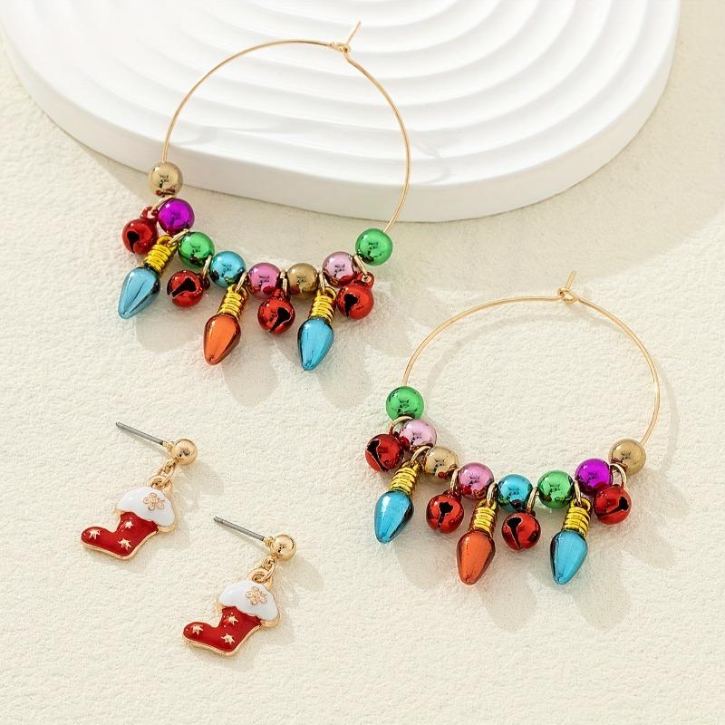 Set of cute cartoon stud earrings for christmas day earrings personalized design santa snowman
Set of cute cartoon stud earrings for christmas day earrings personalized design santa snowman