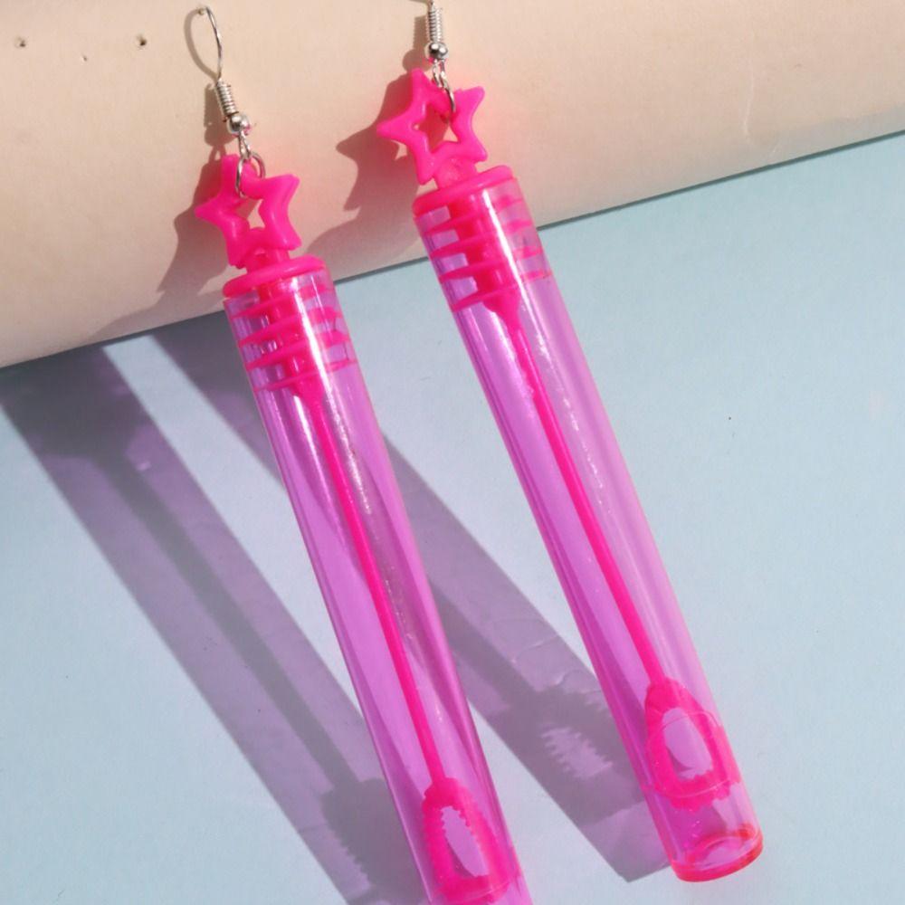 Bubble Maker Real Bubble Blower Earrings Jewelry Bubble Wand Dangle Earrings Accessories
Bubble Maker Real Bubble Blower Earrings Jewelry Bubble Wand Dangle Earrings Accessories