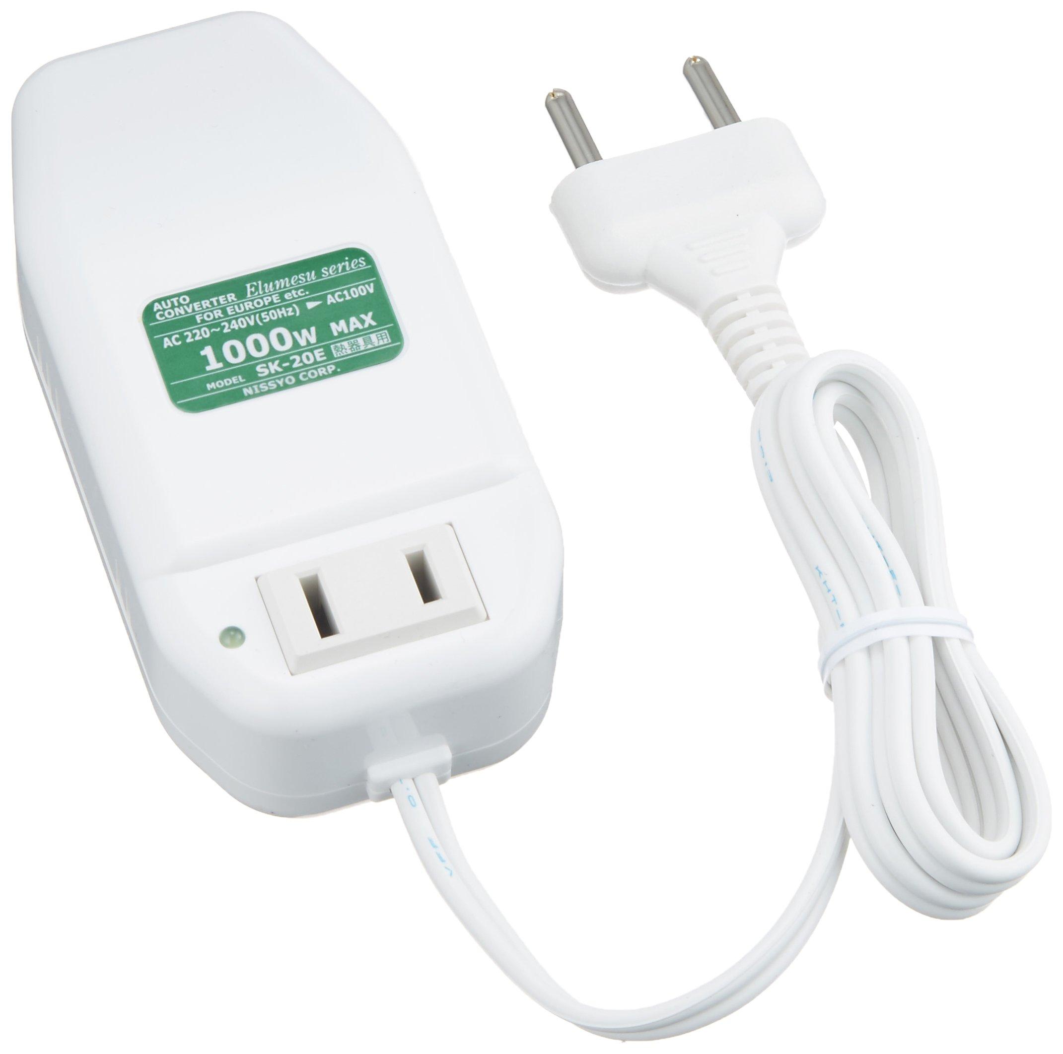 Yazawa Travel Voltage Electronic Type heating appliances up to 1000W Type C no included cord included length W50 x H108 x D32mm Converter, (for only), білий
Yazawa Travel Voltage Electronic Type heating appliances up to 1000W Type C no included cord included length W50 x H108 x D32mm Converter, (for only), білий
