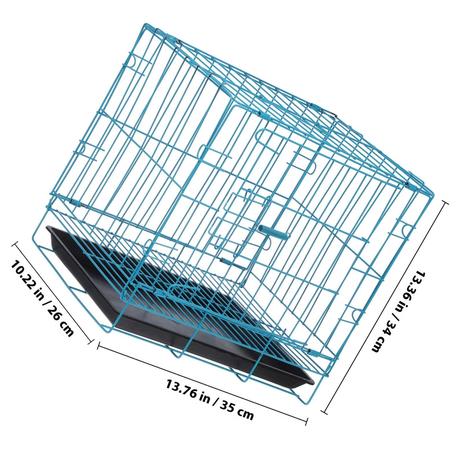 Dog Folding Cage Durable Steel Small Animal Carrier Indoor Crates Foldable Playpen Portable Kennel Pet Supplies синій
Dog Folding Cage Durable Steel Small Animal Carrier Indoor Crates Foldable Playpen Portable Kennel Pet Supplies синій