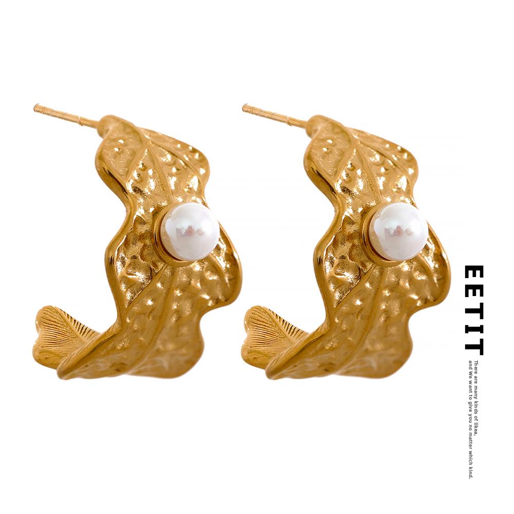 Женские серьги Eetit с искусственным жемчугом и листьями, геометрические серьги золотого цвета, винтажные модные стильные ювелирные изделия, бижутерия, подарок
Женские серьги Eetit с искусственным жемчугом и листьями, геометрические серьги золотого цвета, винтажные модные стильные ювелирные изделия, бижутерия, подарок