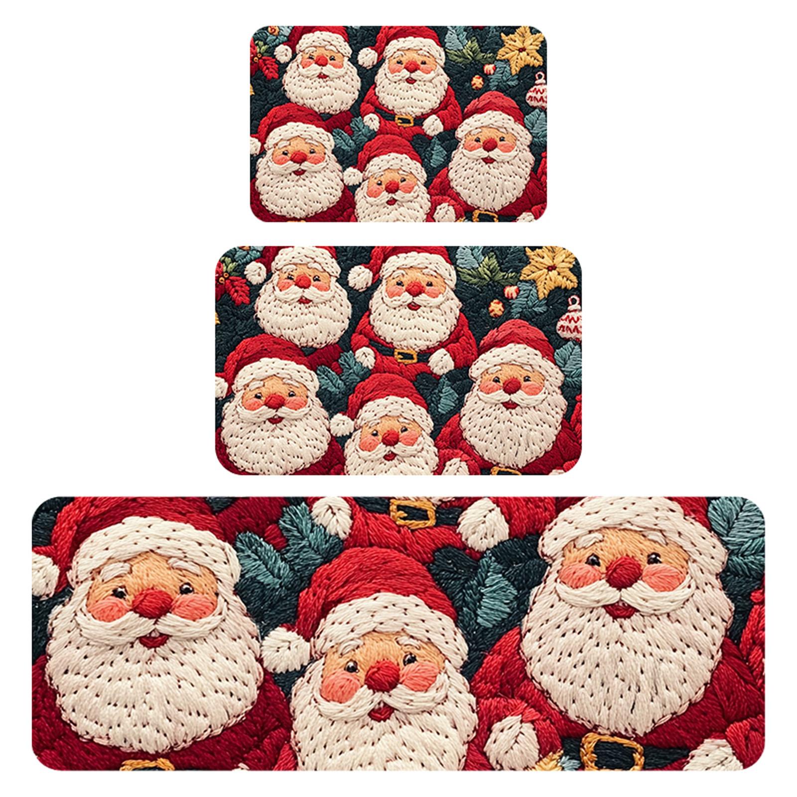 Christmas Kitchen Anti-slip Mat Carpet Flannel Door Mat Three-piece Set 45*120CM/50*80CM/40*60CM One Size
Christmas Kitchen Anti-slip Mat Carpet Flannel Door Mat Three-piece Set 45*120CM/50*80CM/40*60CM One Size