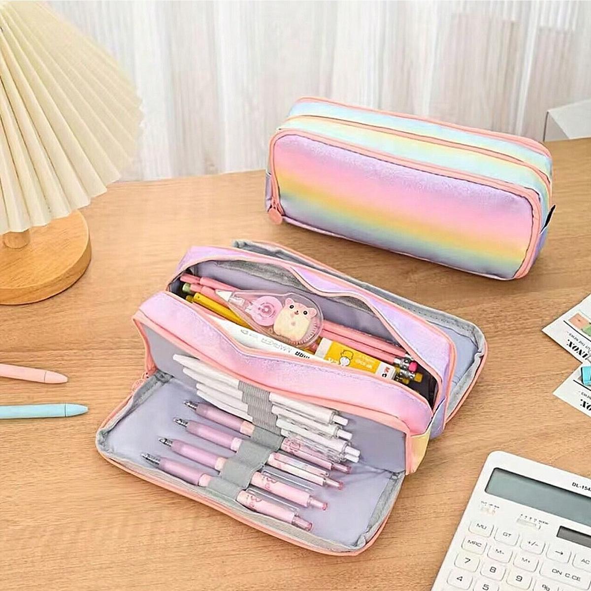 Большой вместительный милый пенал с 3 отделениями, сумка для ручек, пенал для школы, подростка, девочки, мальчика, мужчины, женщины, школьные принадлежности
Большой вместительный милый пенал с 3 отделениями, сумка для ручек, пенал для школы, подростка, девочки, мальчика, мужчины, женщины, школьные принадлежности