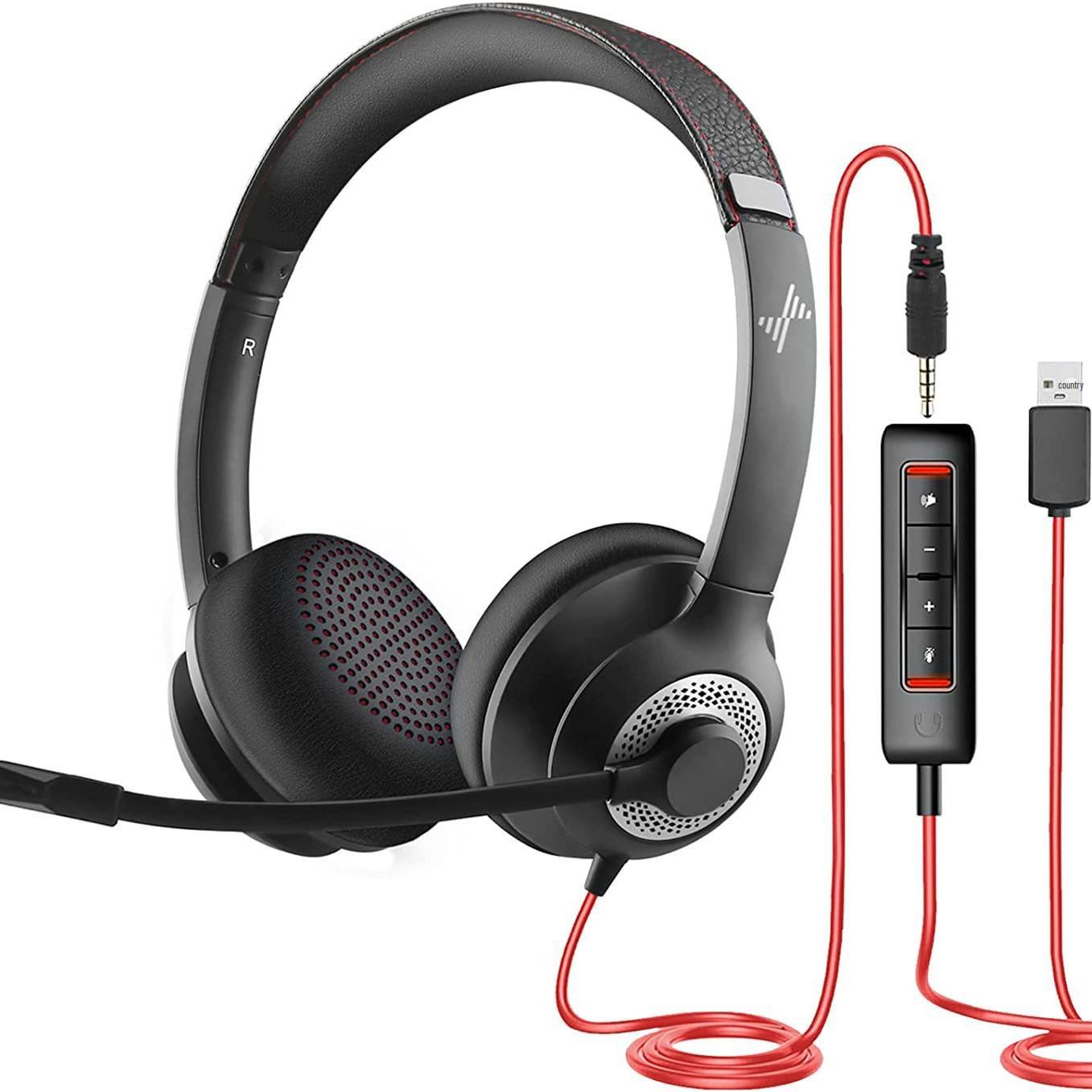 EH01 Noise-Canceling Call Center Headset: Multi-Jack, In-Line Control, USB & 3.5mm Interface
EH01 Noise-Canceling Call Center Headset: Multi-Jack, In-Line Control, USB & 3.5mm Interface