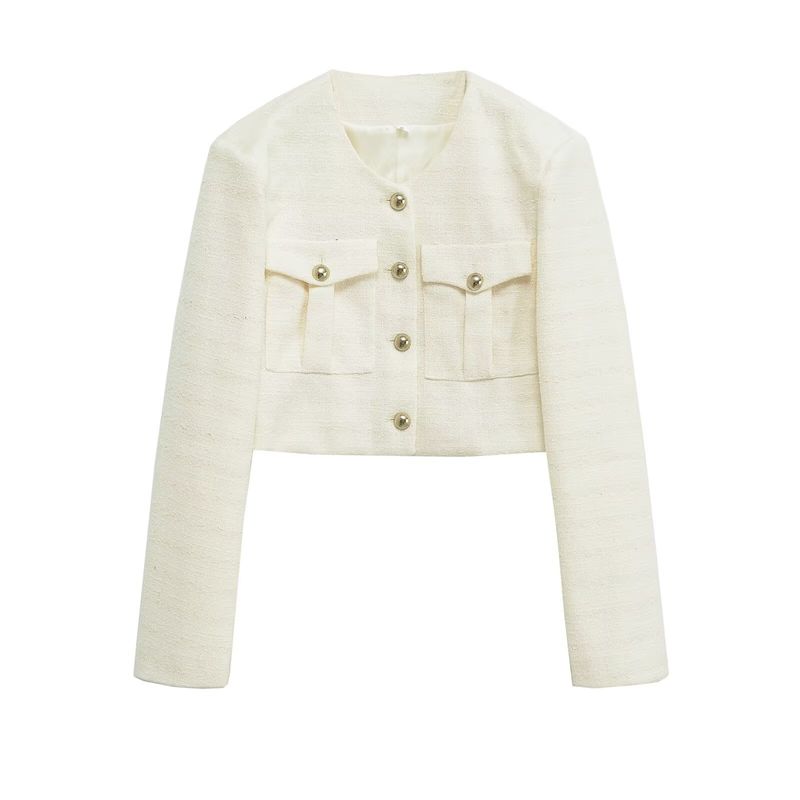 За Новая Осенняя Женская Одежда 2025 Мода Ветер Мода Элегантный Классический Стиль Короткий Костюм с Золотыми Пуговицами Верхняя Одежда Beige L
За Новая Осенняя Женская Одежда 2025 Мода Ветер Мода Элегантный Классический Стиль Короткий Костюм с Золотыми Пуговицами Верхняя Одежда Beige L