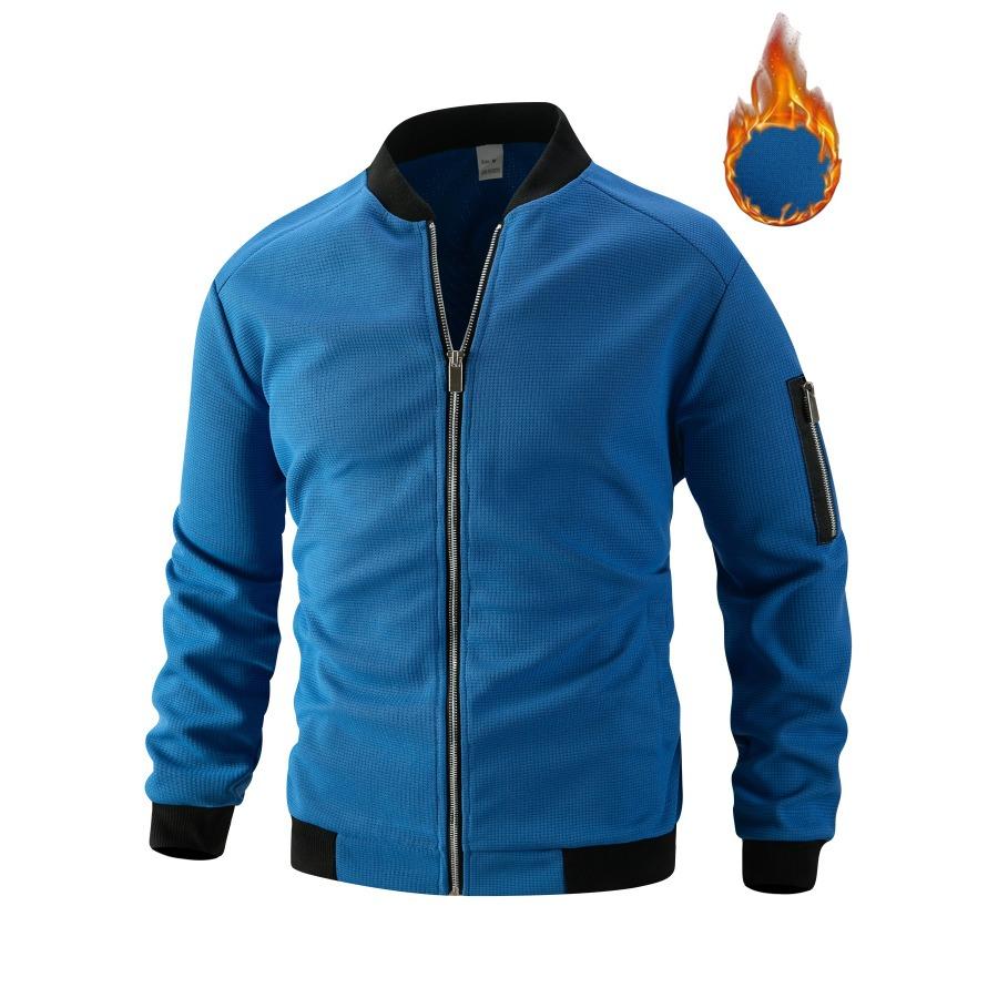 Осень Зима Мужские Вафельные Однотонные Куртки с Карманами и Молнией, Утепленные, Со Стойкой XXXL синий
Осень Зима Мужские Вафельные Однотонные Куртки с Карманами и Молнией, Утепленные, Со Стойкой XXXL синий