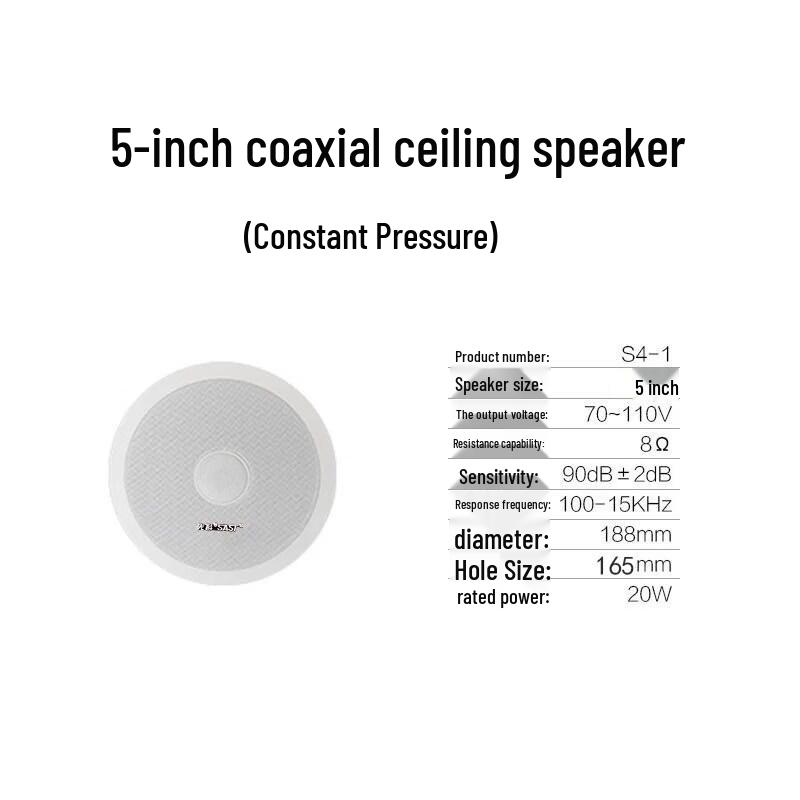 SAST S4-1 Coaxial Constant Voltage Ceiling Speaker (CN version)
SAST S4-1 Coaxial Constant Voltage Ceiling Speaker (CN version)