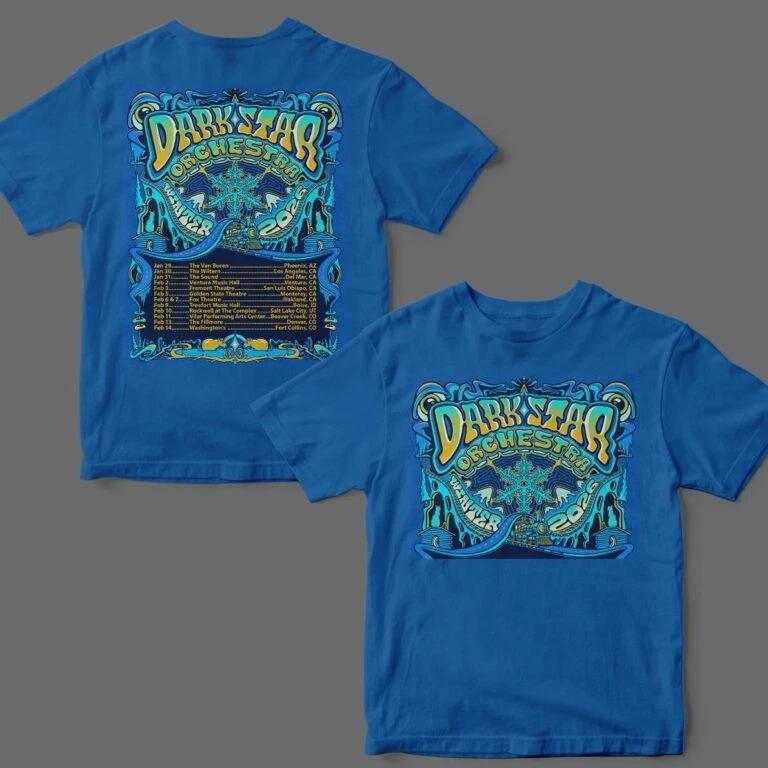 Dark Star Orchestra Winter Tour 2026 Schedule Tour Dates Two Sided TShirt Fans High-end Luxury Is for Both Men and Women Top Y2k 4XL
Dark Star Orchestra Winter Tour 2026 Schedule Tour Dates Two Sided TShirt Fans High-end Luxury Is for Both Men and Women Top Y2k 4XL