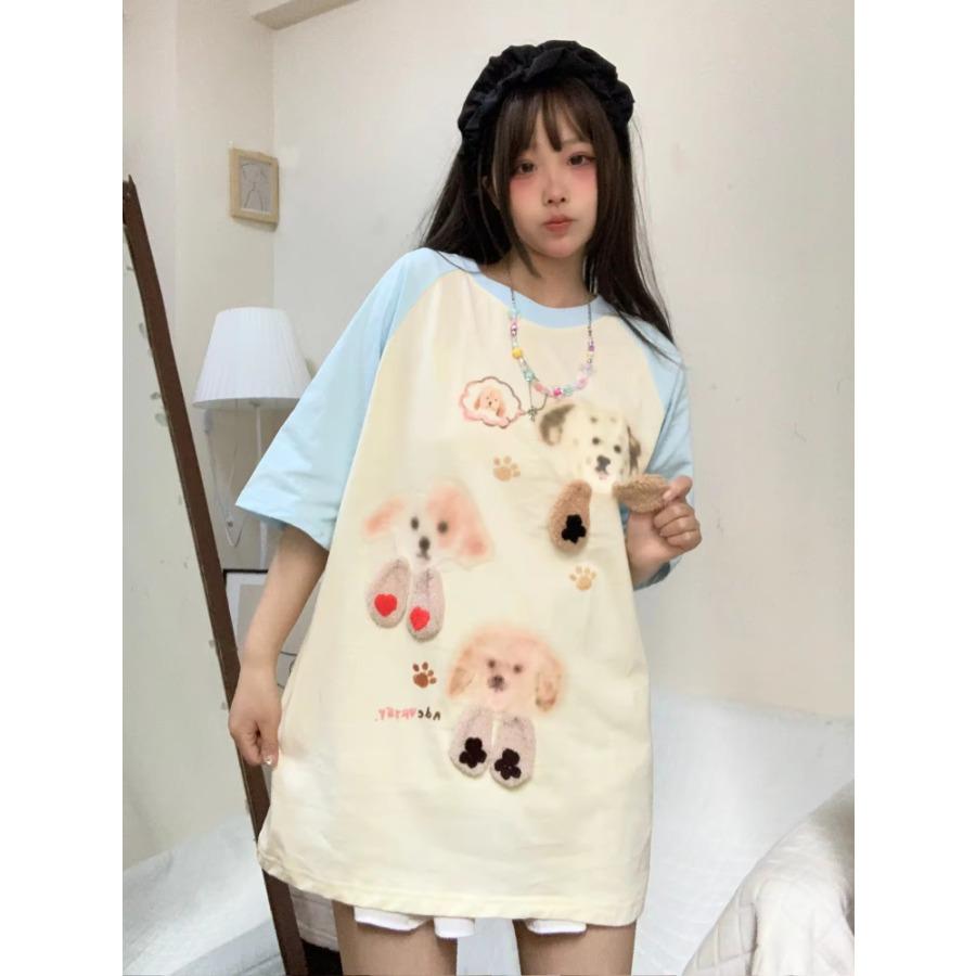 Футболка Oversize Contrast Kawaii Graphic Dog Cartoon Print Женская футболка Top harajuku fairycore 00s y2k grunge aesthetic корейский S
Футболка Oversize Contrast Kawaii Graphic Dog Cartoon Print Женская футболка Top harajuku fairycore 00s y2k grunge aesthetic корейский S