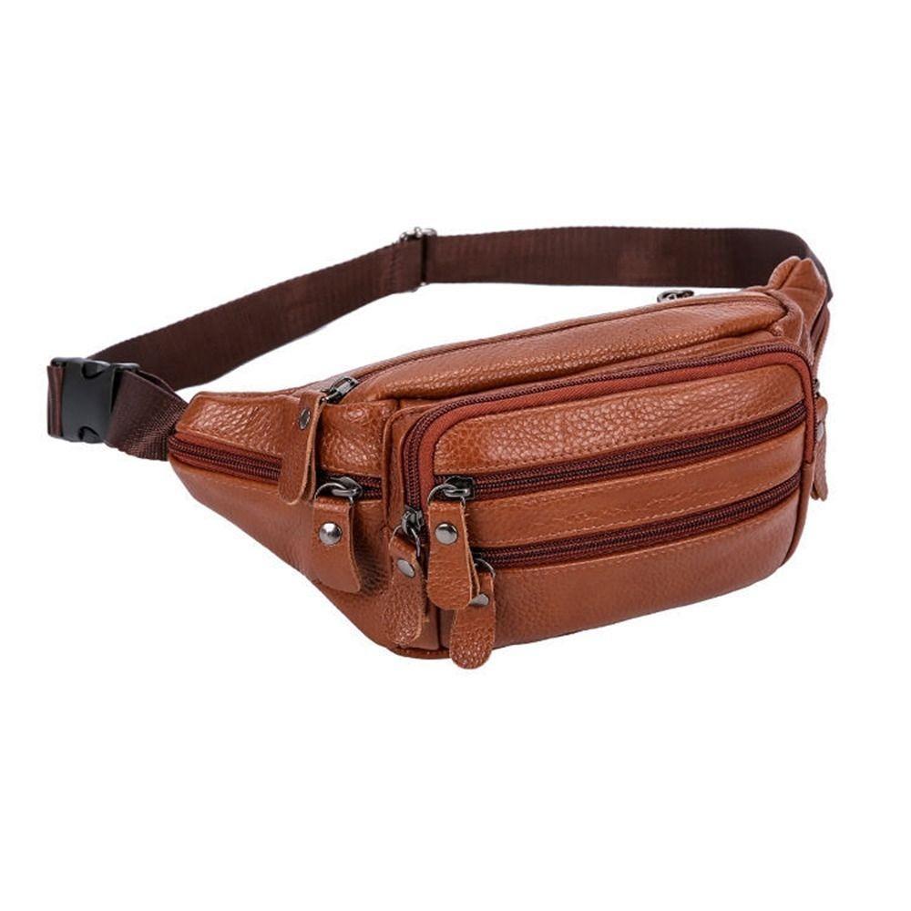 Solid Color Genuine Leather Fanny Bag Adjustable Buckle Strap Hip Belt Bag Fishing коричневий
Solid Color Genuine Leather Fanny Bag Adjustable Buckle Strap Hip Belt Bag Fishing коричневий