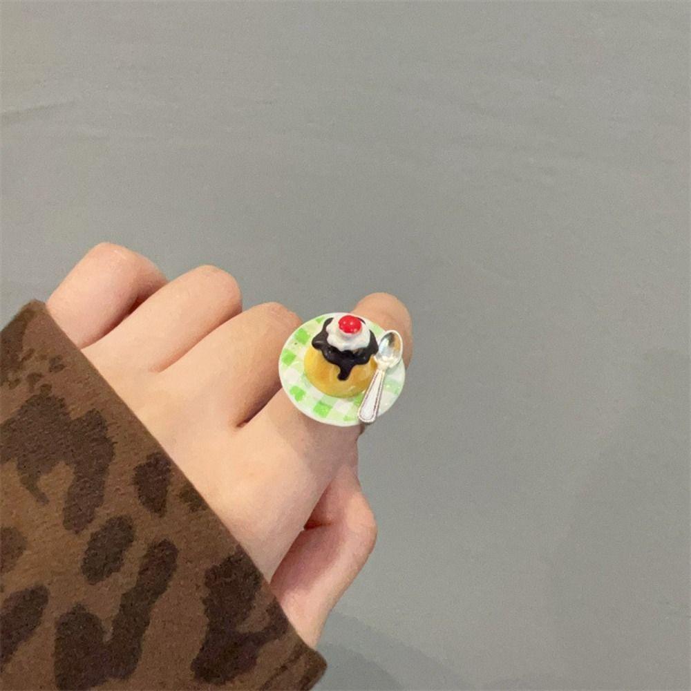 Lovely Strawberry Mousse Cake Ring Ice Cream Cute Finger Ring Jelly Pudding Ring Couple Style8
Lovely Strawberry Mousse Cake Ring Ice Cream Cute Finger Ring Jelly Pudding Ring Couple Style8
