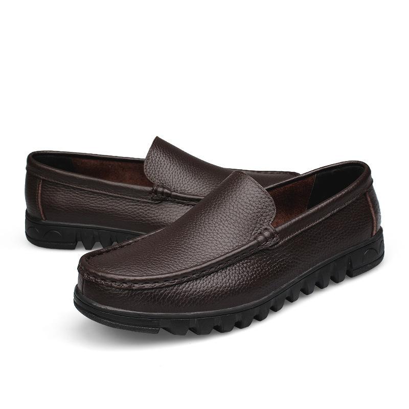 Men s round head first layer cowhide casual single shoes cover feet shallow mouth one pedal lazy rubber soft sole dad shoes 48 коричневий
Men s round head first layer cowhide casual single shoes cover feet shallow mouth one pedal lazy rubber soft sole dad shoes 48 коричневий