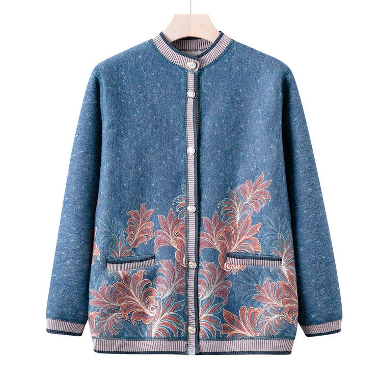 Женская одежда, Осень и Зима Плюс Бархатный Утепленный Свитер, Свитер-Жакет, Новый Кардиган с Круглым Вырезом для Пожилых Женщин и Бабушек 4XL синий
Женская одежда, Осень и Зима Плюс Бархатный Утепленный Свитер, Свитер-Жакет, Новый Кардиган с Круглым Вырезом для Пожилых Женщин и Бабушек 4XL синий