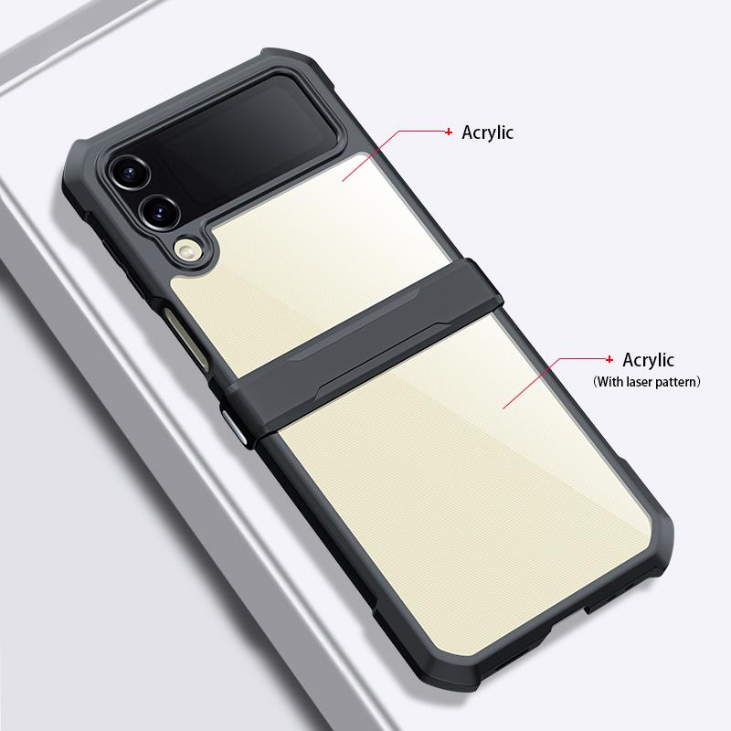 XUNDD For Samsung Galaxy Z Flip3 5G Phone Case Acrylic+TPU Reinforced Corner Shockproof Cover with Protective Bar A
XUNDD For Samsung Galaxy Z Flip3 5G Phone Case Acrylic+TPU Reinforced Corner Shockproof Cover with Protective Bar A