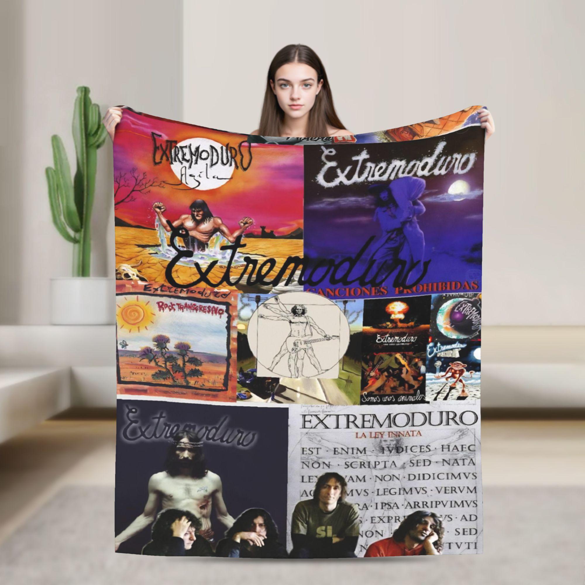 Extremoduro Rock Band Tour Throw Fashion Blanket for Couch Fuzzy Soft Plush Fashion Blanket es Multi-size Bedspread for All Seasons 100x150cm
Extremoduro Rock Band Tour Throw Fashion Blanket for Couch Fuzzy Soft Plush Fashion Blanket es Multi-size Bedspread for All Seasons 100x150cm