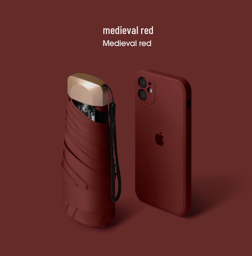 Мини пятисложный черный клеевой зонт: Компактный зонт от солнца и дождя двойного назначения
Мини пятисложный черный клеевой зонт: Компактный зонт от солнца и дождя двойного назначения