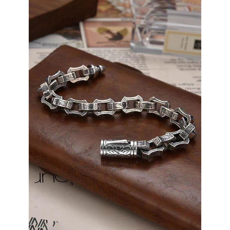 Silver-Plated Irregular Wave Pattern Bracelet for Men, Bold and Simple Style, European and American Motorcycle Hip-Hop Jewelry 18
Silver-Plated Irregular Wave Pattern Bracelet for Men, Bold and Simple Style, European and American Motorcycle Hip-Hop Jewelry 18