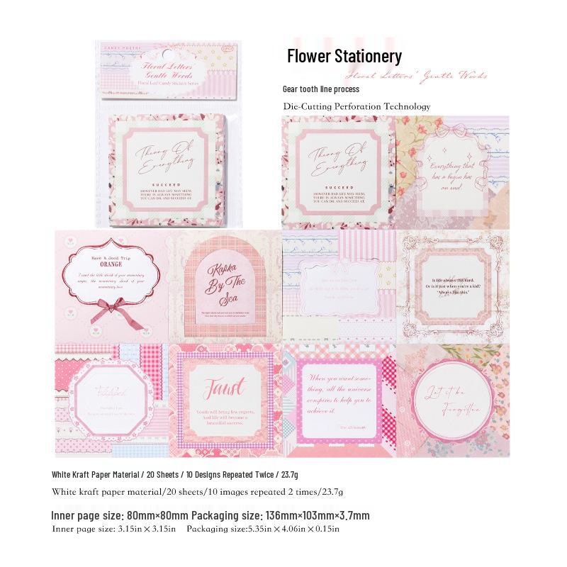 Vintage Flower & Leaf Stickers: Sugar Poetry Collection - 4 Styles, 20 Sheets, Square & Tear-off Designs
Vintage Flower & Leaf Stickers: Sugar Poetry Collection - 4 Styles, 20 Sheets, Square & Tear-off Designs