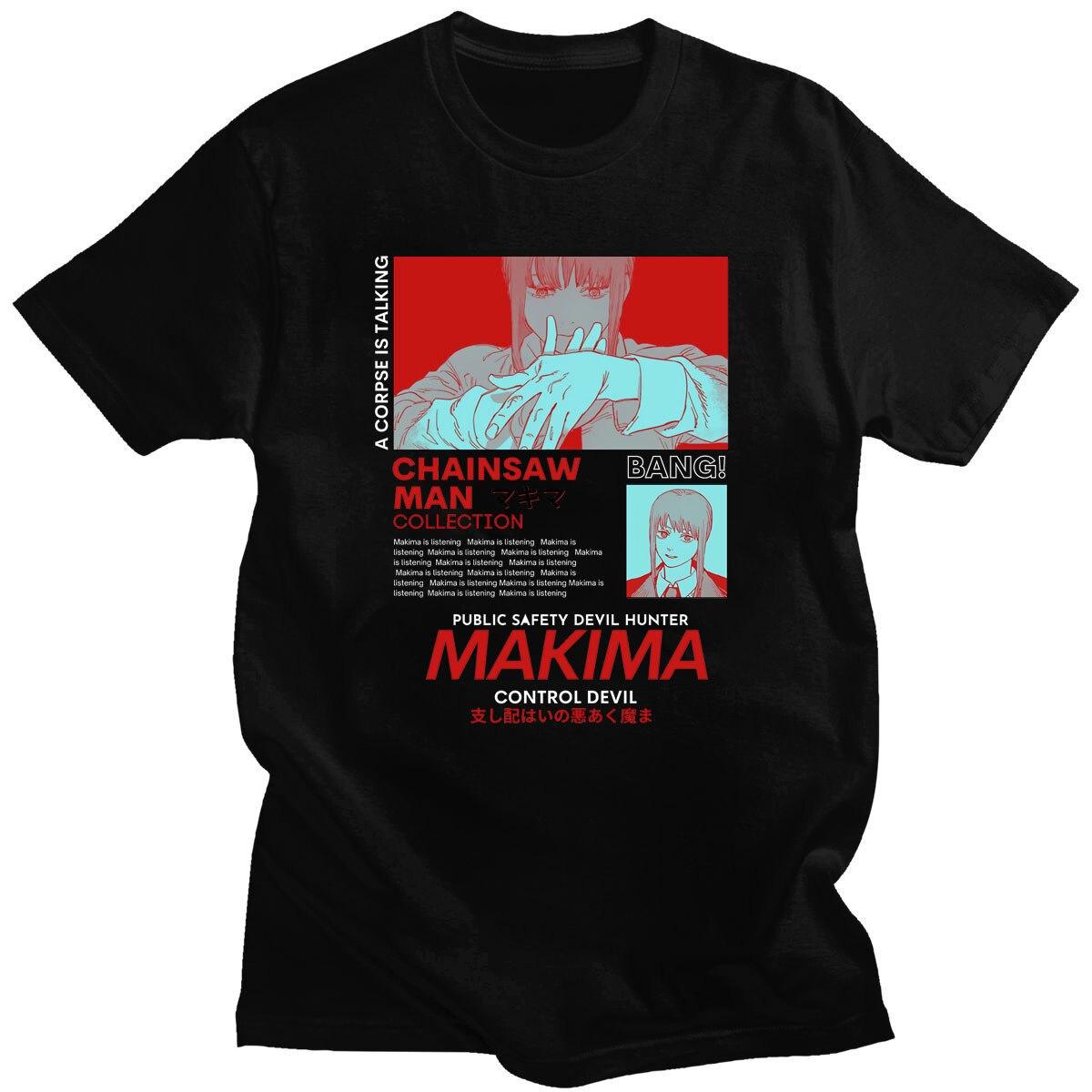 Манга Печать Футболки Аниме Бензопила Человек Футболки Мультфильм Почита Макима Свободная Мужская футболка Овер сайз Японская уличная одежда Топы
Манга Печать Футболки Аниме Бензопила Человек Футболки Мультфильм Почита Макима Свободная Мужская футболка Овер сайз Японская уличная одежда Топы