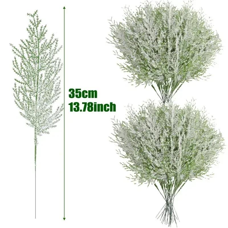 Artificial Frosted Pine Branches Christmas Plastic Fake Snow Sprigs Pine Leaves DIY Wreath Xmas Tree Ornaments Party Plant Decor 1PC
Artificial Frosted Pine Branches Christmas Plastic Fake Snow Sprigs Pine Leaves DIY Wreath Xmas Tree Ornaments Party Plant Decor 1PC