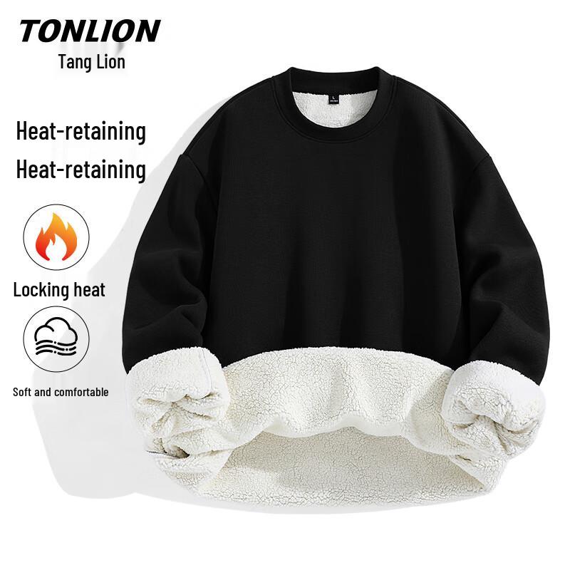 TonLion Men s Fleece-Lined Crew Neck Sweatshirt M
TonLion Men s Fleece-Lined Crew Neck Sweatshirt M