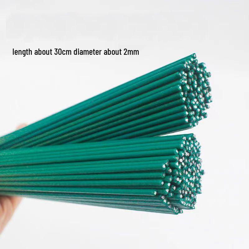 30cm No.2 Green Floral Stem: Handmade Artificial Flower Mesh Rose Stem with Glue-Coated Iron Wire.
30cm No.2 Green Floral Stem: Handmade Artificial Flower Mesh Rose Stem with Glue-Coated Iron Wire.
