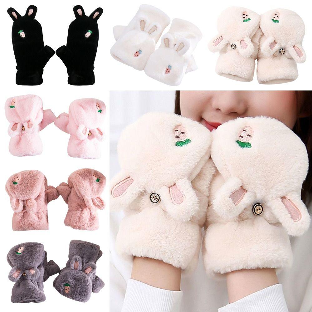 Fashion Bunny Cartoon Winter Thick Gloves Flip Fingerless Gloves Warm Gloves Furry
Fashion Bunny Cartoon Winter Thick Gloves Flip Fingerless Gloves Warm Gloves Furry