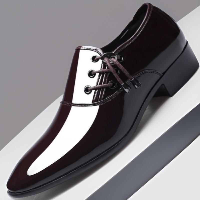 Чоловічі туфлі з блискучої шкіри великого розміру: Діловий і весільний стиль з гострим носом (Розміри 45-48) 39
Чоловічі туфлі з блискучої шкіри великого розміру: Діловий і весільний стиль з гострим носом (Розміри 45-48) 39