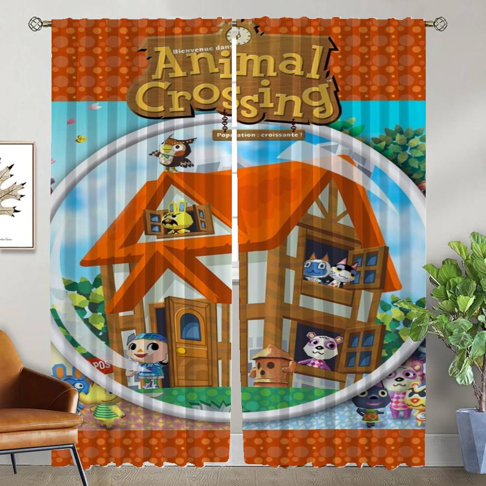 Blackout Curtain for Room 2 Panel Animal Crossing Curtains Child Room Partition Home Interior Curtains Shades Tulle for Bedroom W50xH70cmx2pcs-CL
Blackout Curtain for Room 2 Panel Animal Crossing Curtains Child Room Partition Home Interior Curtains Shades Tulle for Bedroom W50xH70cmx2pcs-CL