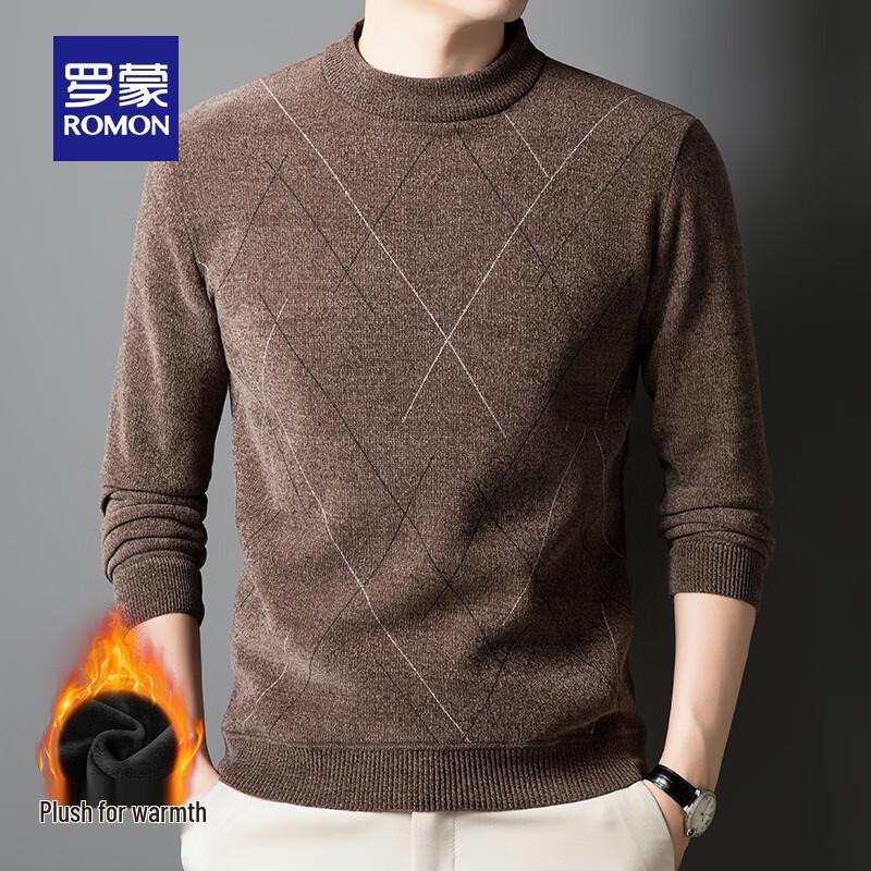 ROMON Men s Fleece-Lined Striped Crew Neck Knit Sweater 2XL (180)
ROMON Men s Fleece-Lined Striped Crew Neck Knit Sweater 2XL (180)