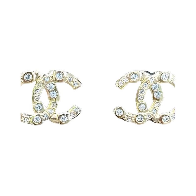 CHANEL double c logo rhinestone earrings women s gold золотий
CHANEL double c logo rhinestone earrings women s gold золотий