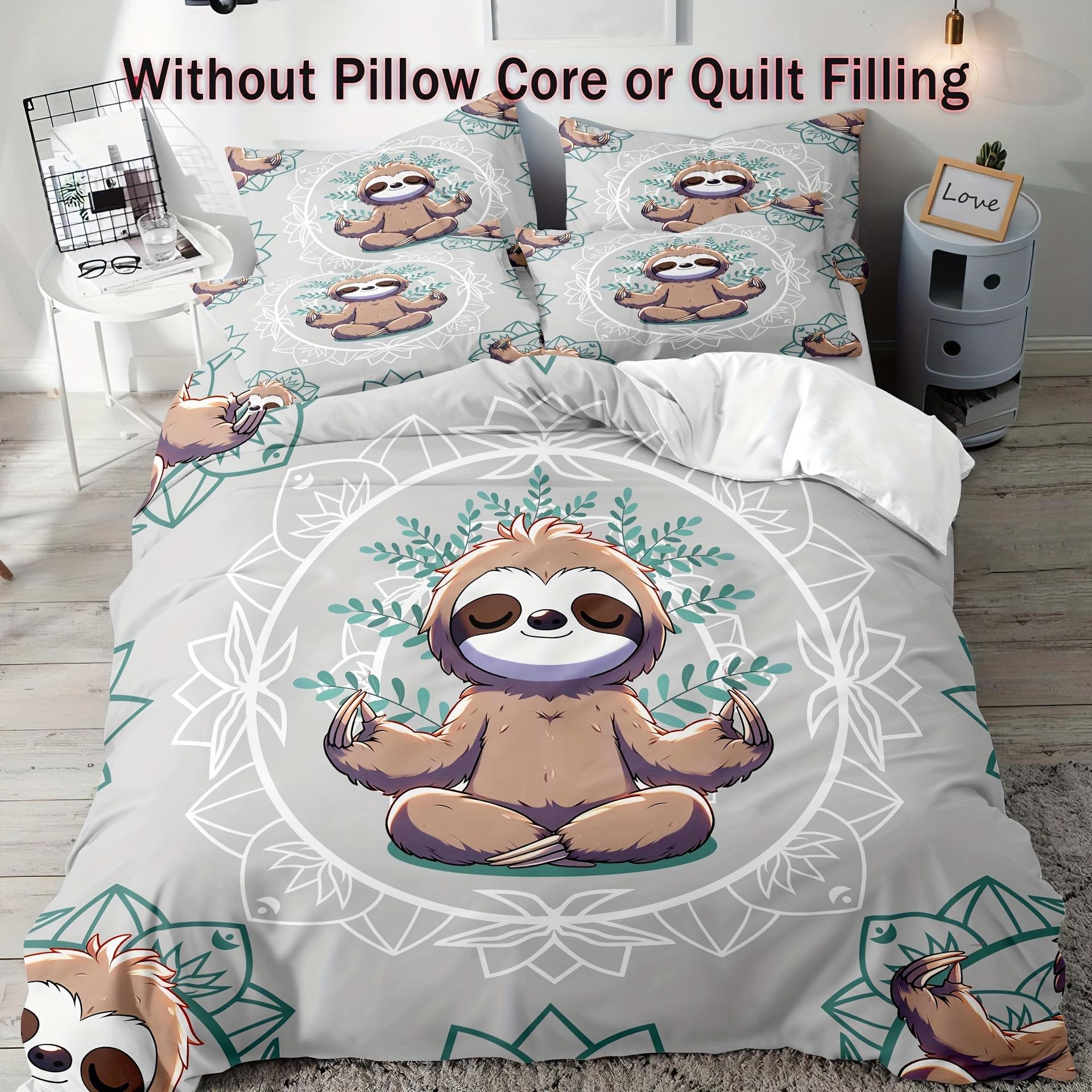Sloth Duvet Cover Yoga Modern Quilt Cover Three-Piece Full Size Children Male Female Adult EU single 135*200
Sloth Duvet Cover Yoga Modern Quilt Cover Three-Piece Full Size Children Male Female Adult EU single 135*200