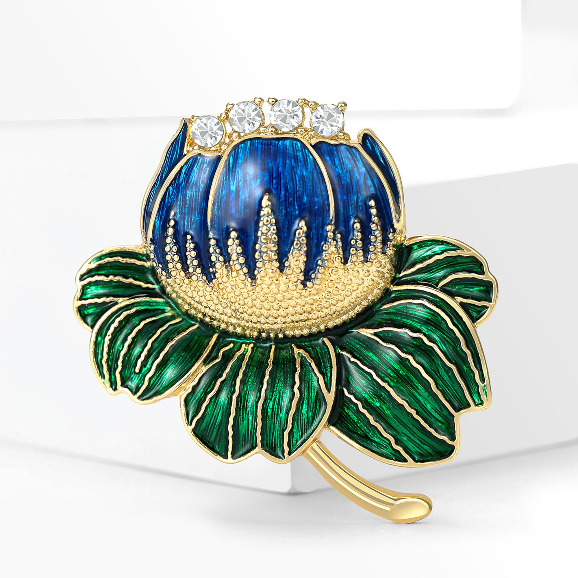 Stylish Enamel Lotus Brooches for Women Rhinestone Plant Flower Pins Friend Event Party New Gifts Jewelry Decoration Accessories
Stylish Enamel Lotus Brooches for Women Rhinestone Plant Flower Pins Friend Event Party New Gifts Jewelry Decoration Accessories