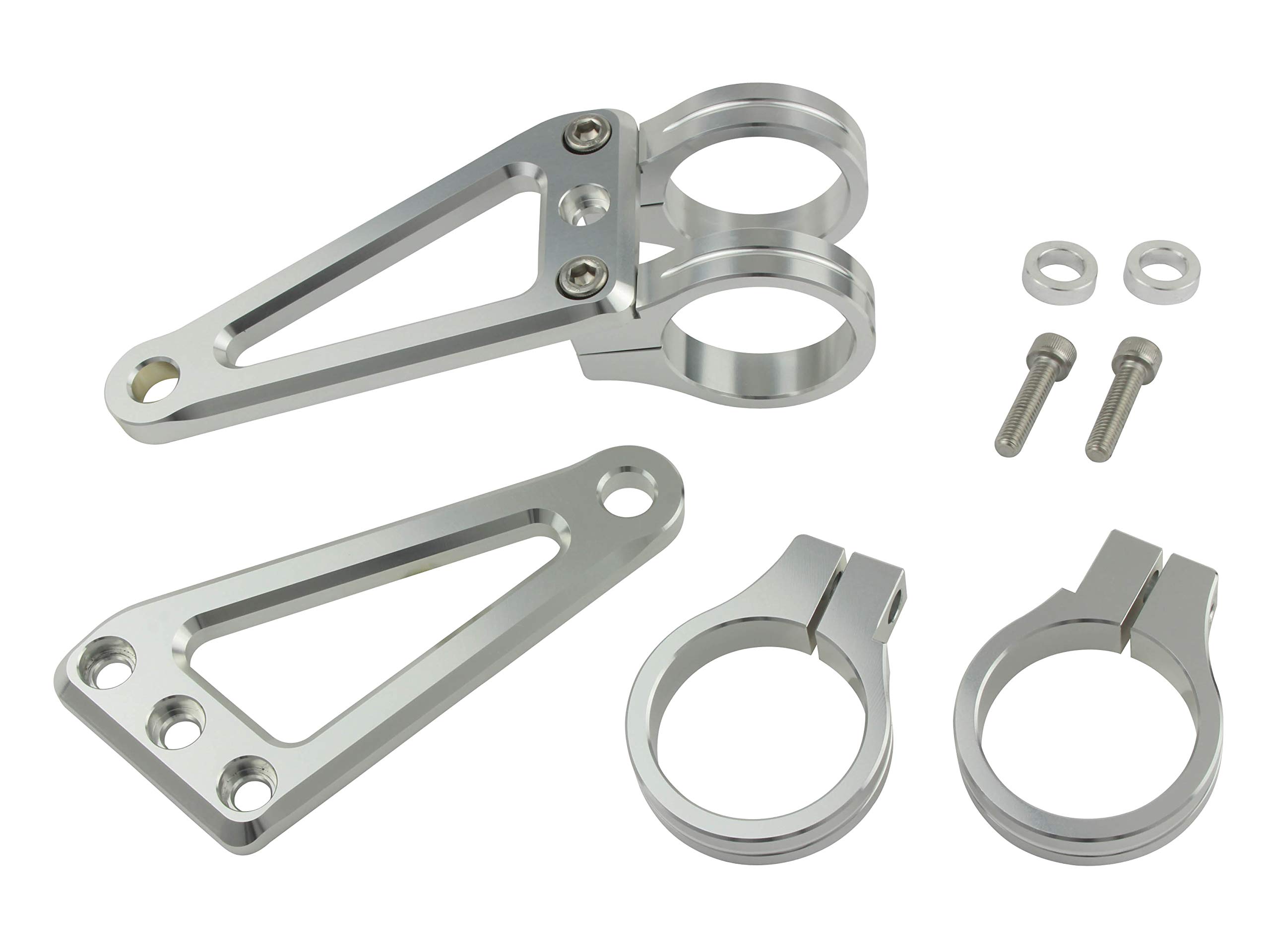 POSH 031049-03 Motorcycle Goods Machine Horizon Long Headlight Stay, 2 Circle Clamp Type, Fork Diameter 1.5 inches (39 mm), Silver срібний
POSH 031049-03 Motorcycle Goods Machine Horizon Long Headlight Stay, 2 Circle Clamp Type, Fork Diameter 1.5 inches (39 mm), Silver срібний