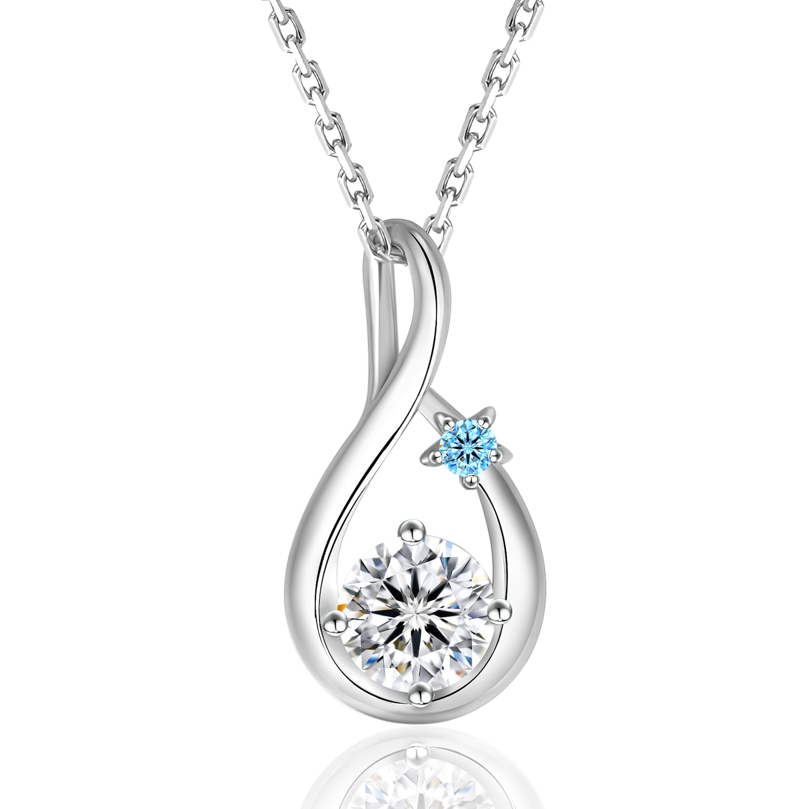 Drop Necklace for Silver Platinum Adjustable Gift for White Comes with Gift Box and Certificate Shooting KRKC&CO Women, Moissanite, Aquamarine,
Drop Necklace for Silver Platinum Adjustable Gift for White Comes with Gift Box and Certificate Shooting KRKC&CO Women, Moissanite, Aquamarine,