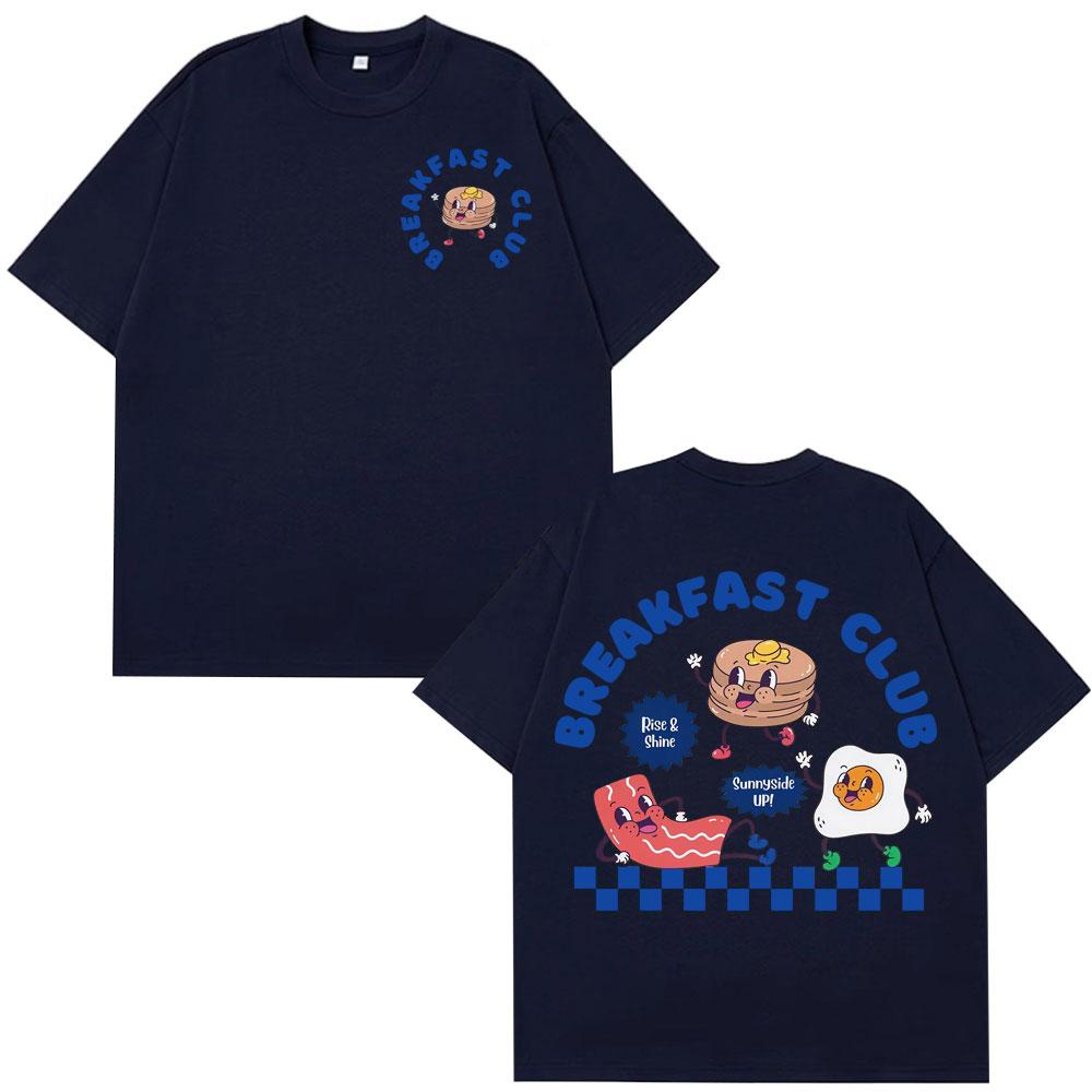 Men s and women s fashionable loose cartoon breakfast club fun cotton T-shirt XS темно-синий
Men s and women s fashionable loose cartoon breakfast club fun cotton T-shirt XS темно-синий