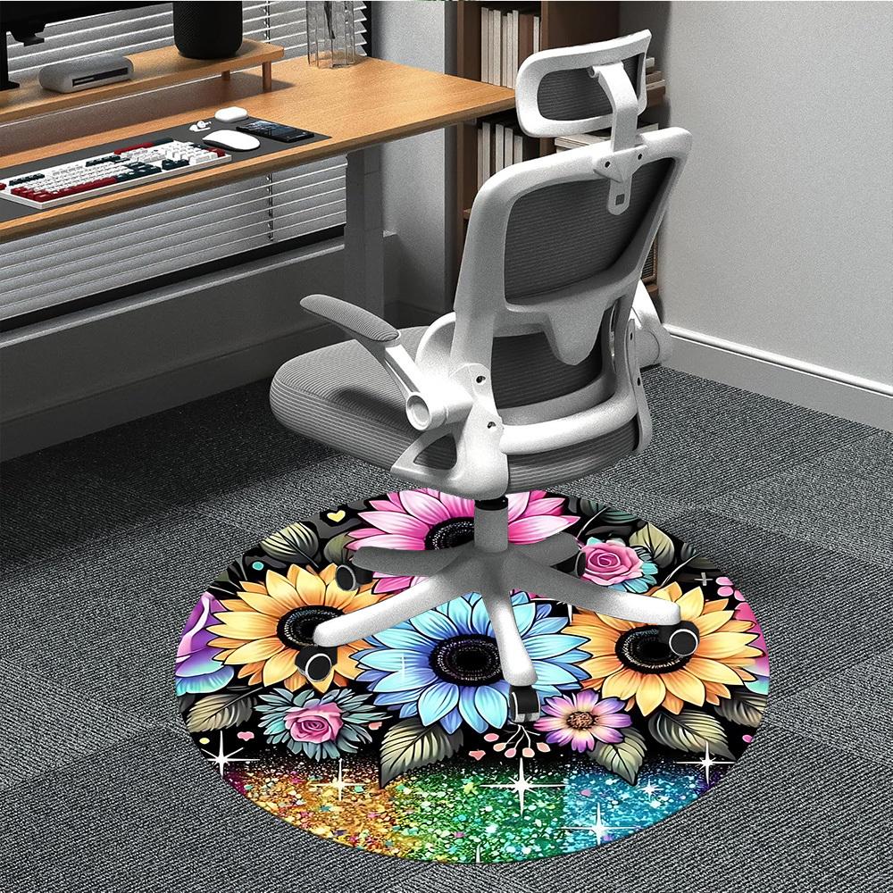 1pc Colorful Floral Bouquet Chair Carpet for Office, Round Polyester Mat, Indoor Decor for Office, Washable Non-slip Carpet yy251219034 80cm by 80cm
1pc Colorful Floral Bouquet Chair Carpet for Office, Round Polyester Mat, Indoor Decor for Office, Washable Non-slip Carpet yy251219034 80cm by 80cm