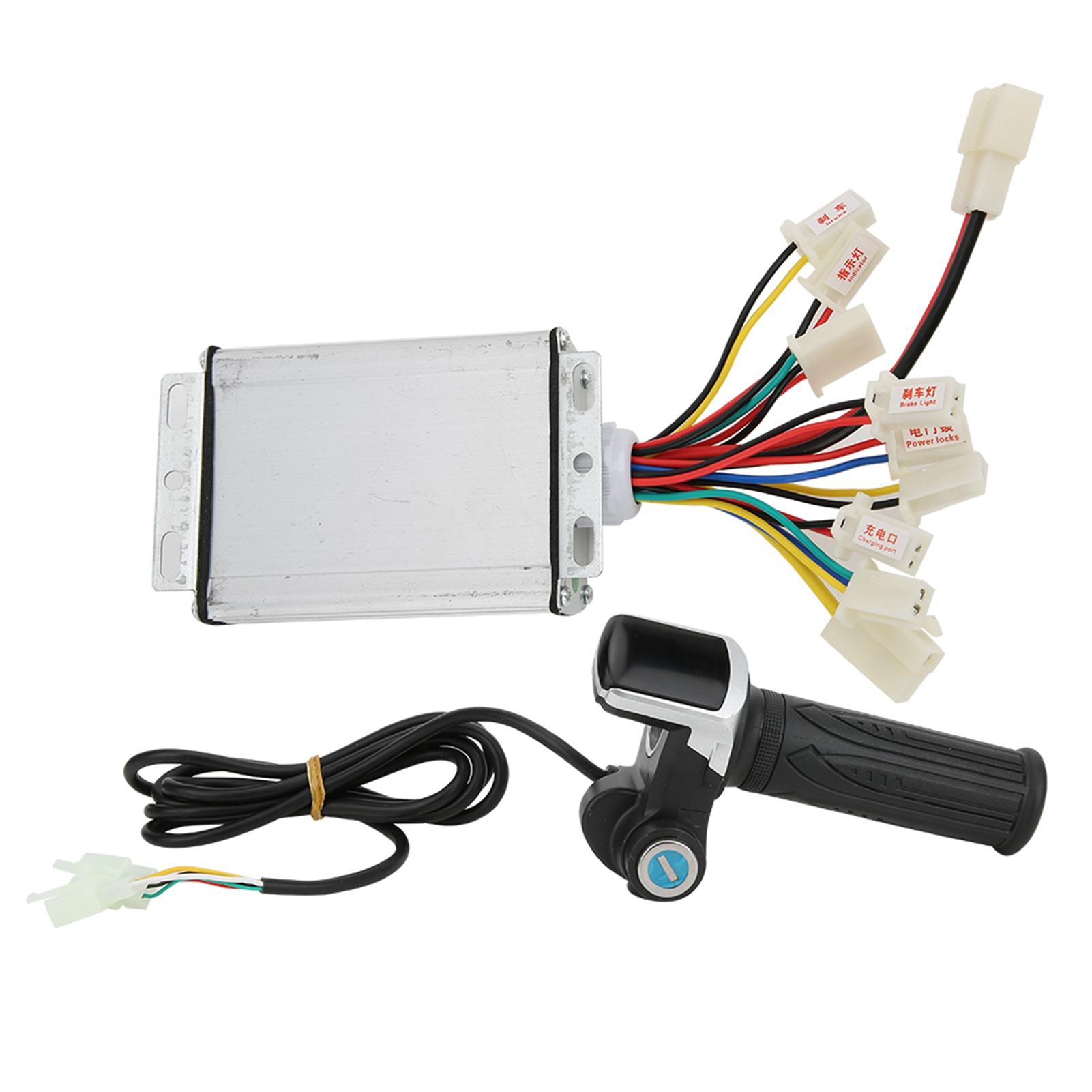 36V1000W Brush E Bike Controller and Multifunction Thumb Throttle Grip Set with Lock Electric Quantity Display
36V1000W Brush E Bike Controller and Multifunction Thumb Throttle Grip Set with Lock Electric Quantity Display