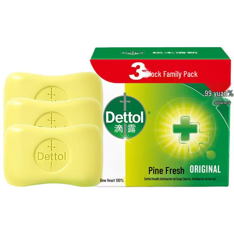 Dettol Pine Fresh Твердое мыло 3 шт.
Dettol Pine Fresh Твердое мыло 3 шт.