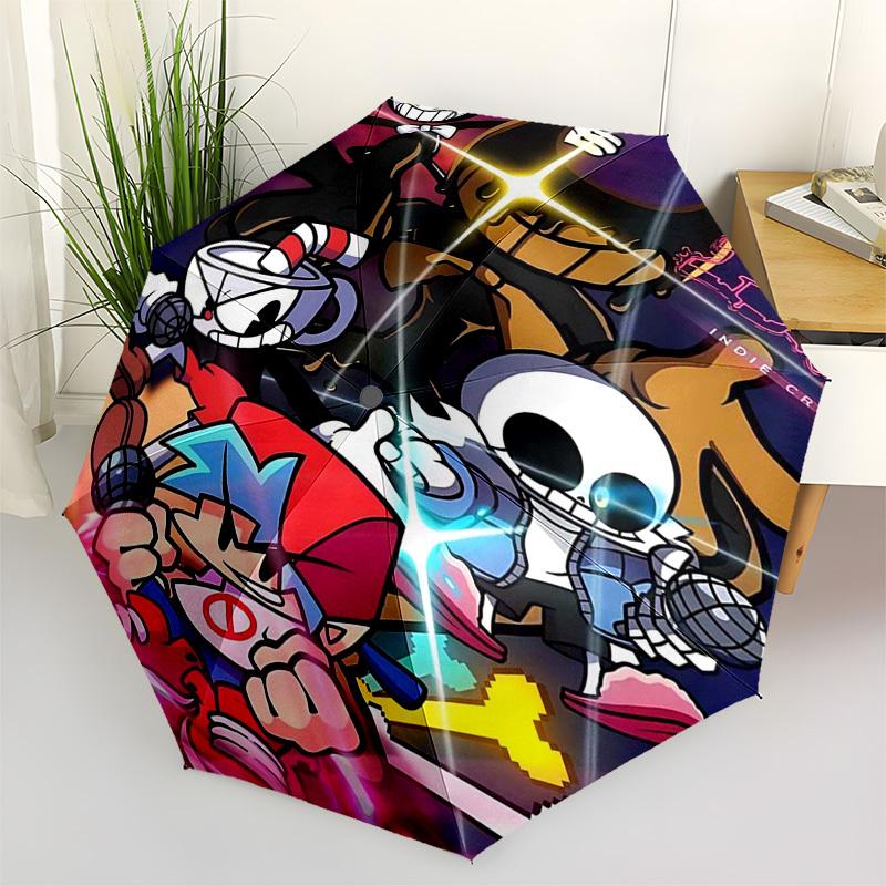 1pc Bendy & The Ink Machine Outdoor Umbrella - Automatic Opening/Closing, Portable 3-Fold Design with 8-Rib Iron Frame - Perfect Gift for Fans, Travel
1pc Bendy & The Ink Machine Outdoor Umbrella - Automatic Opening/Closing, Portable 3-Fold Design with 8-Rib Iron Frame - Perfect Gift for Fans, Travel