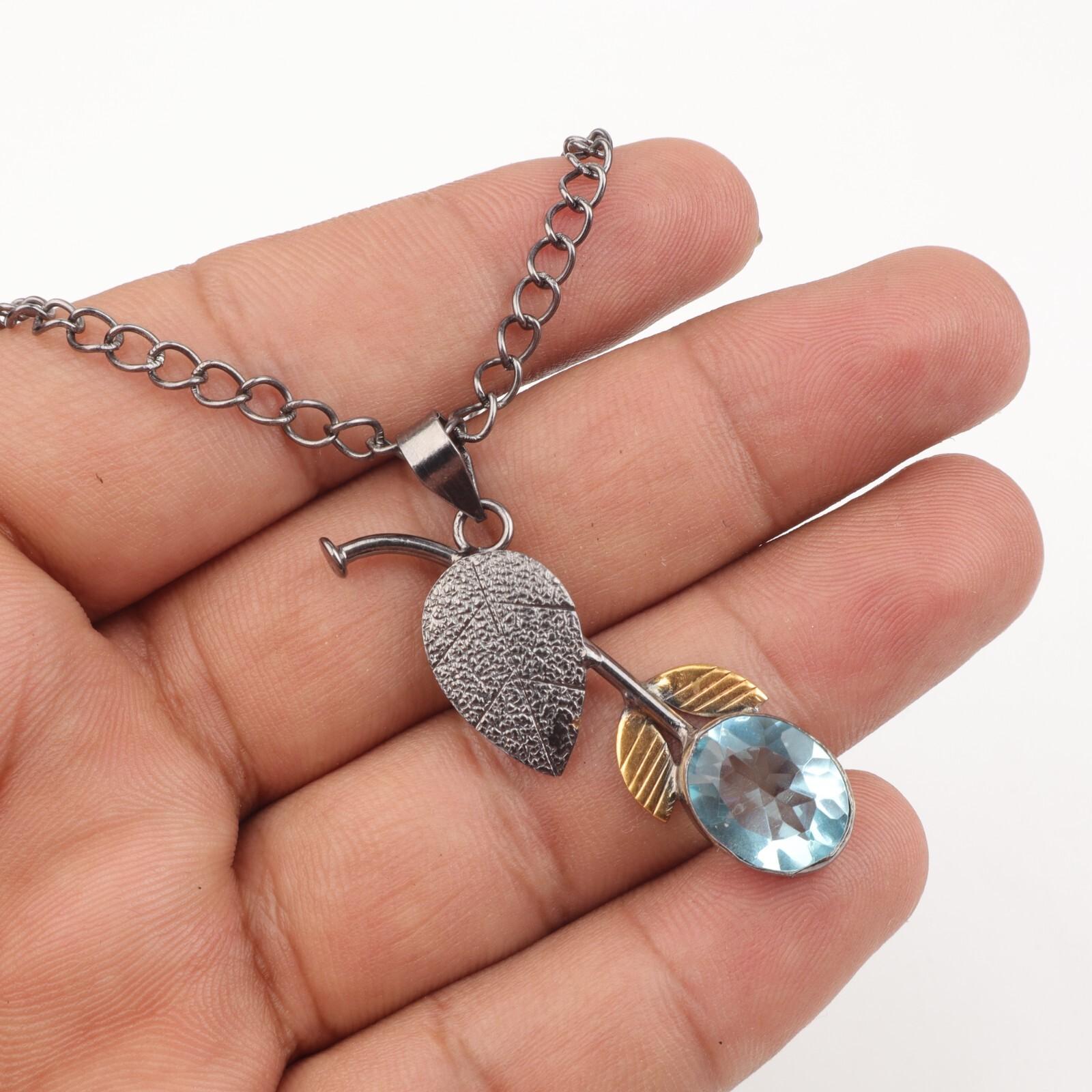 Sky Blue Topaz Gemstone 925 Sterling Silver Jewelry December Birthstone Pendant PP-55-14
Sky Blue Topaz Gemstone 925 Sterling Silver Jewelry December Birthstone Pendant PP-55-14