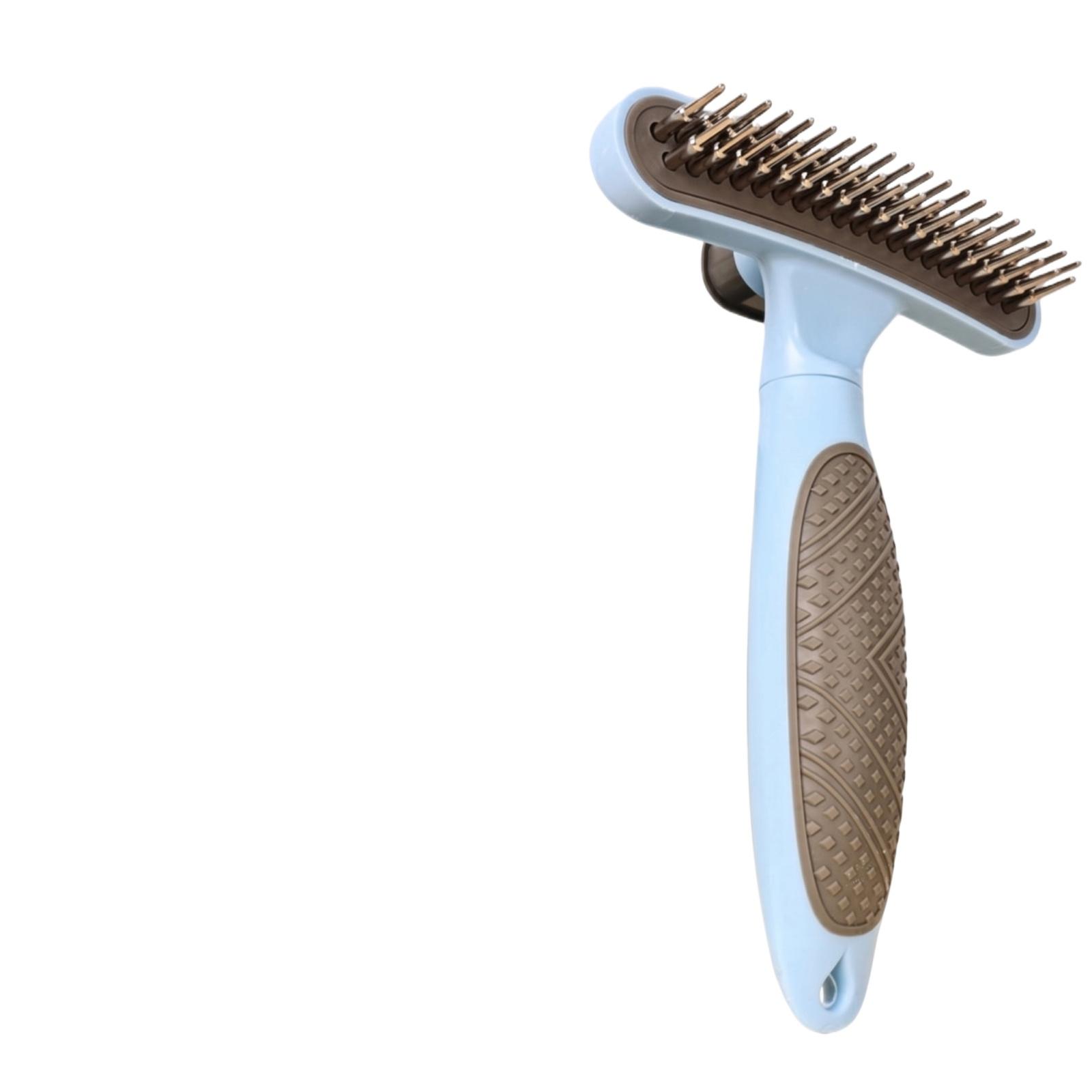 Pet Grooming Brush with Stainless Steel Pins Self-Cleaning Hair Remover for Shedding and Fur Maintenance Suitable for Dogs and Cats one size синий
Pet Grooming Brush with Stainless Steel Pins Self-Cleaning Hair Remover for Shedding and Fur Maintenance Suitable for Dogs and Cats one size синий