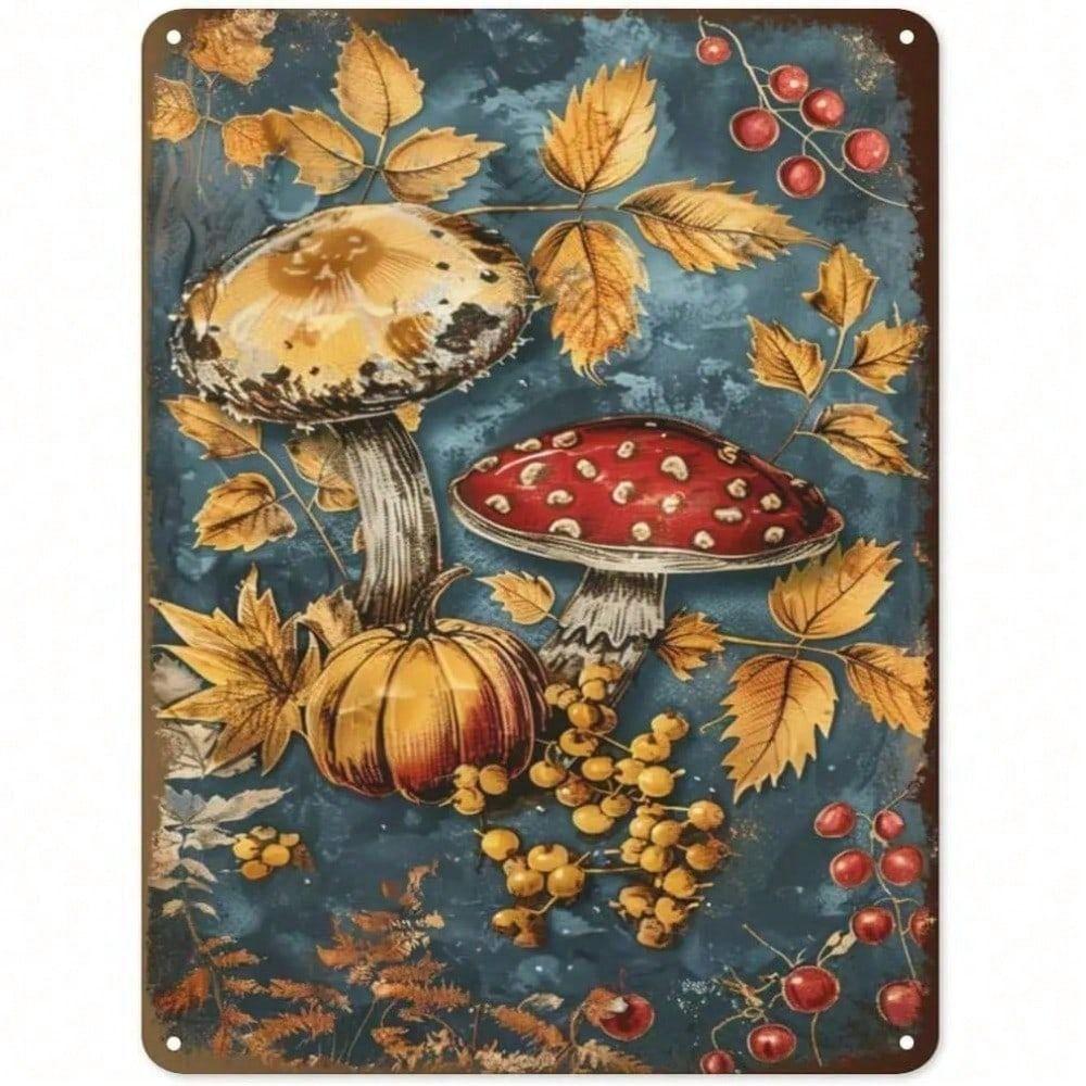Vintage Barnwood Look Fall Rustic Autumn Metal Wall Poster for Kitchen
Vintage Barnwood Look Fall Rustic Autumn Metal Wall Poster for Kitchen
