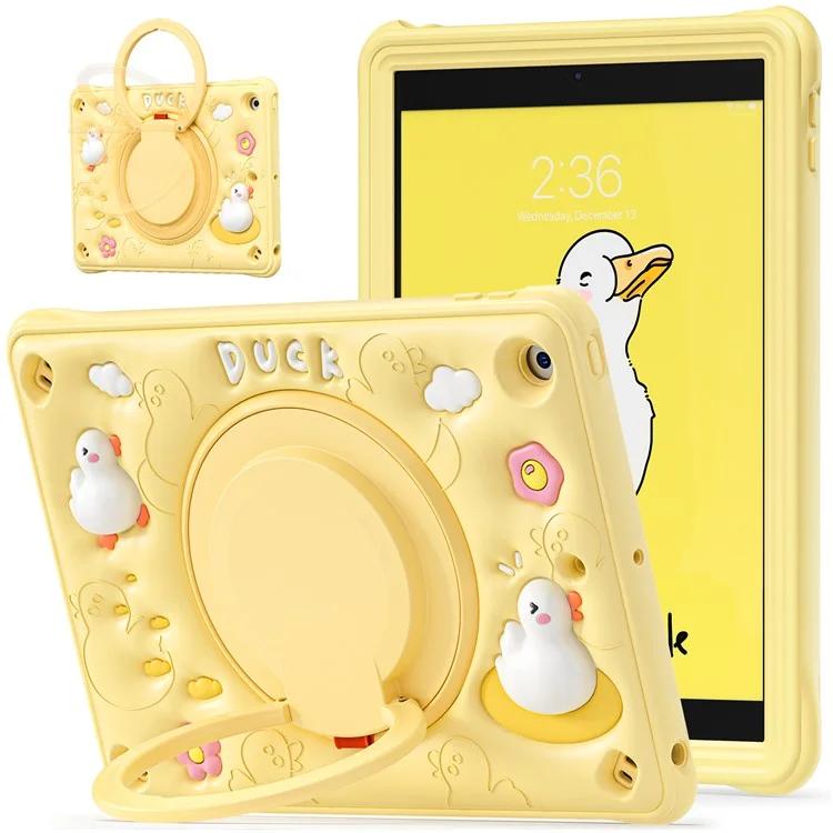 For iPad 10.2 (2021) / (2020) / (2019) Case Cartoon Duck Hand Grip Kickstand PC+Silicone Tablet Cover
For iPad 10.2 (2021) / (2020) / (2019) Case Cartoon Duck Hand Grip Kickstand PC+Silicone Tablet Cover