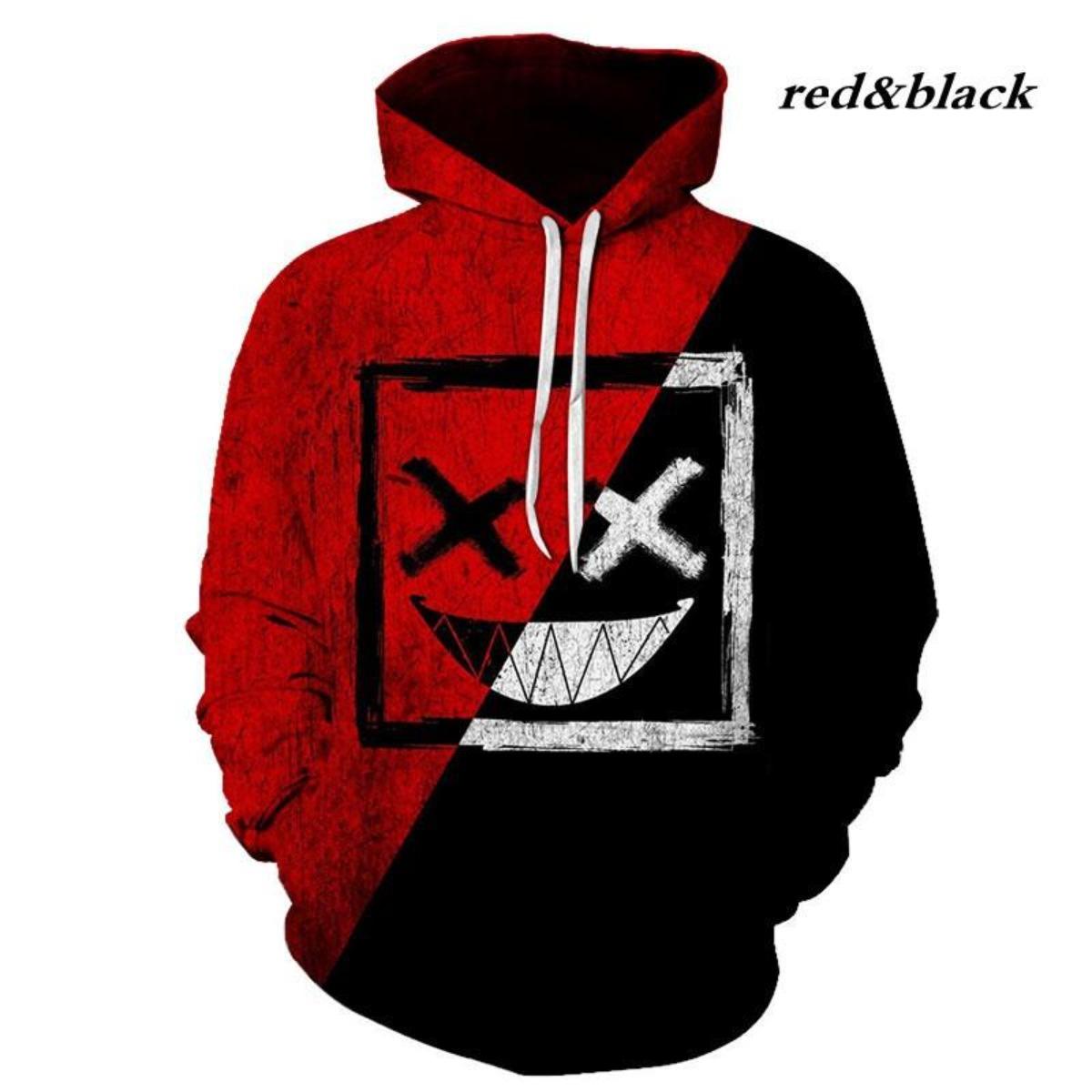 New Demon Smiley Printed Hoodies Men Autumn Trendy Evil Face Sweatshirt Handsome Man Sports Long Sleeve 3XL чорний/червоний
New Demon Smiley Printed Hoodies Men Autumn Trendy Evil Face Sweatshirt Handsome Man Sports Long Sleeve 3XL чорний/червоний