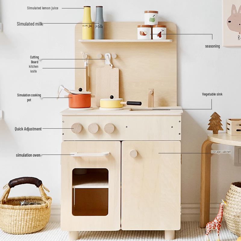 Деревянный игровой кухонный набор в скандинавском стиле для детей - Лопатка, Плита и Аксессуары для нарезки продуктов
Деревянный игровой кухонный набор в скандинавском стиле для детей - Лопатка, Плита и Аксессуары для нарезки продуктов