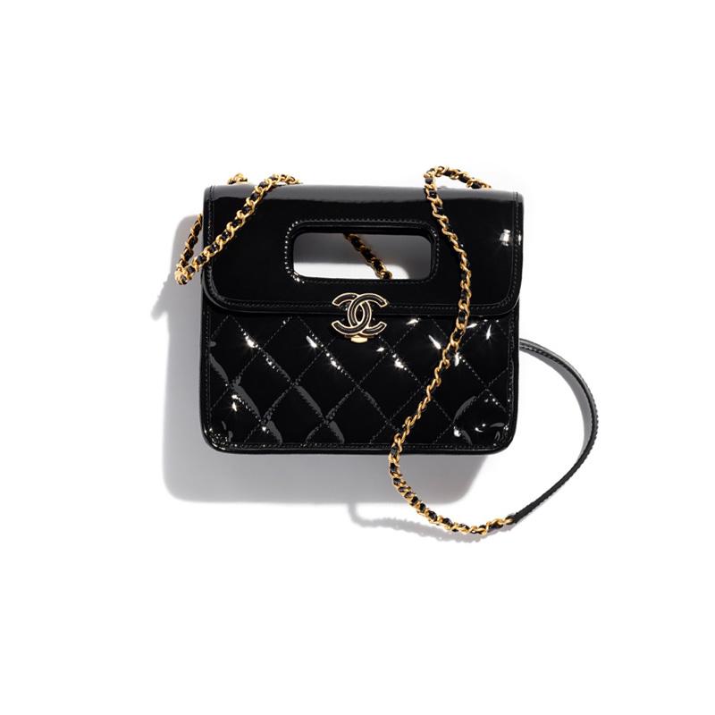 Chanel 23s Diamond Pattern Chain Leather Chain Patent Leather Material Gold Hardware Handheld Messenger Bag Mini Female Black Gift Set(Basic Set+Box+Shopping Bag) чорний
Chanel 23s Diamond Pattern Chain Leather Chain Patent Leather Material Gold Hardware Handheld Messenger Bag Mini Female Black Gift Set(Basic Set+Box+Shopping Bag) чорний