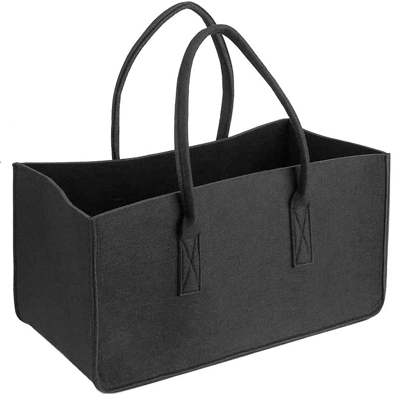 Fireplace Wood Felt Storage Bag Basket Magazine Rack Firewood Pocket,Felt Foldable Firewood Holder Basket Black 50*25*25cm чорний
Fireplace Wood Felt Storage Bag Basket Magazine Rack Firewood Pocket,Felt Foldable Firewood Holder Basket Black 50*25*25cm чорний