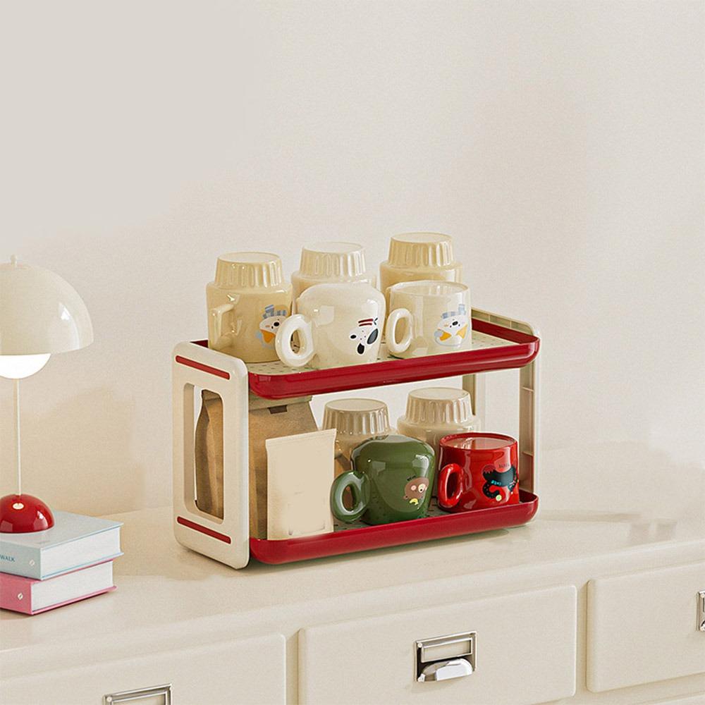 Cream Style Cup Storage Rack Plastic Cosmetic Storage Shelf Water Bottle Holder Desktop Red 2 Layers
Cream Style Cup Storage Rack Plastic Cosmetic Storage Shelf Water Bottle Holder Desktop Red 2 Layers